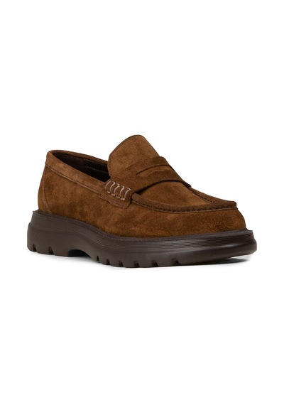 Deery Erkek Hakiki Süet Taba Renk Loafer Ayakkabı - 02006mtbae02 Taba