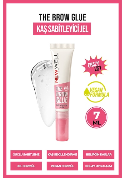 The Brow Glue Crazy Lift Extra Strong Hold Kaş Sabitleyici Jel 7 Ml 0