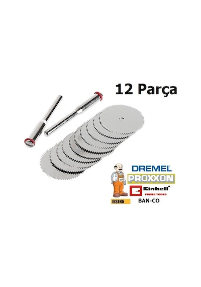 12 Parça Pvc Ahşap Kesme İnce Kesim Disk Seti