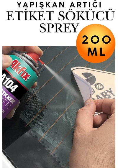 Etiket Sökücü Mastik Yapışkan Artığı Temizleyici Sprey 200 Ml Cam Metal Ahşap Mobilya Zemin Mermer Plastik Yapışkan Bant Tutkal Leke İz Çıkarıcı Çok Amaçlı Otomotiv Ev Ofis Güçlü Yüzey Temizlik Spreyi