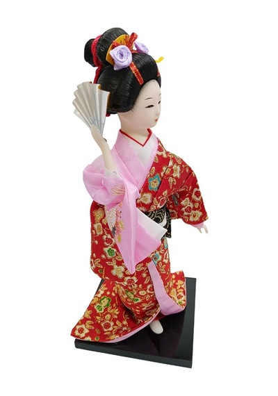 Japon Kimonolu Geyşa Bebek Kabuki Biblo 30 Cm No.23 Anime