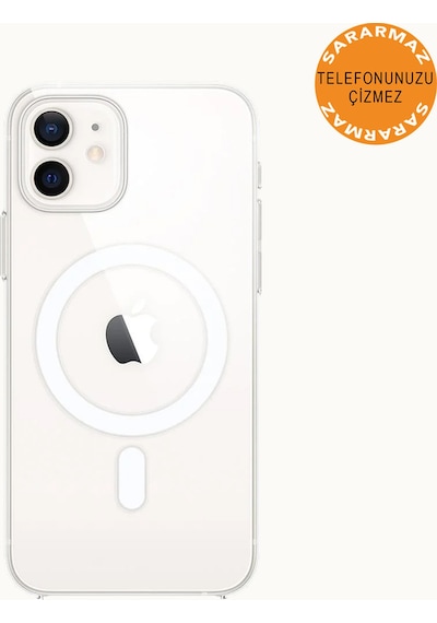 Apple Uyumlu iPhone 12 Animasyonlu Sararmaz Magsafe Kılıf Şeffaf