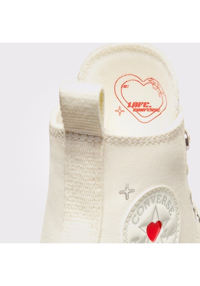 Converse Run Star Hike Platform Y2k Heart Unisex Krem Sneaker