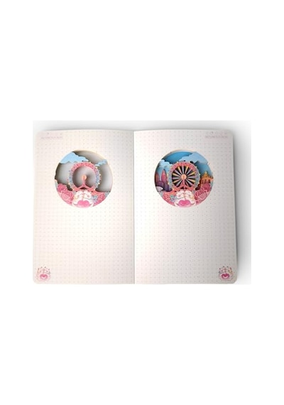 Dönme Dolap Temalı 3d Stereo Katmanlı Oyma Sayfalı Defter Ajanda Bloknot 20,8 X 14 Cm 120 Yaprak Diğer
