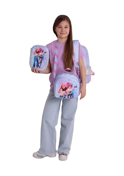 Wow Generation Üçlü İlkokul Okul Çanta Seti - Mavi - Pembe - Cool Desenli - Kız Çocuk - Setwg-w6039a Çok Renkli