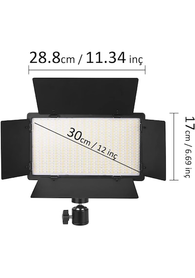 Dymax  800 Ledli Video Kamera Makyaj Dövme Işığı + 2M Tripod