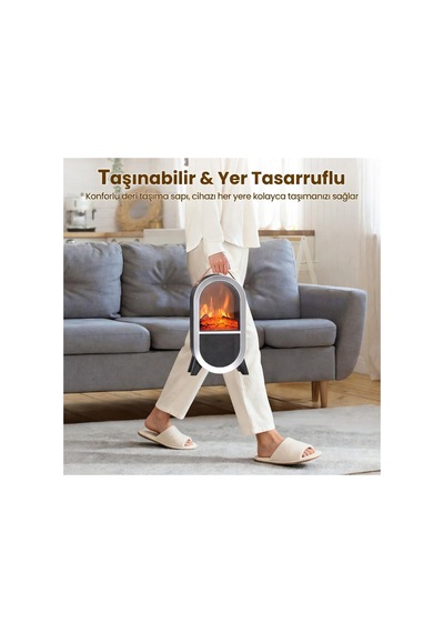 Ct-6055 Uludağ Taşınabilir Şömine