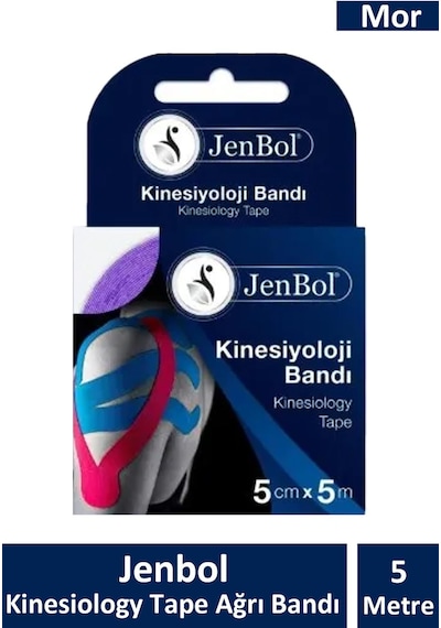 Jenbol Kinesiology Tape  Bandı 5 Cm X 5 M - Mor