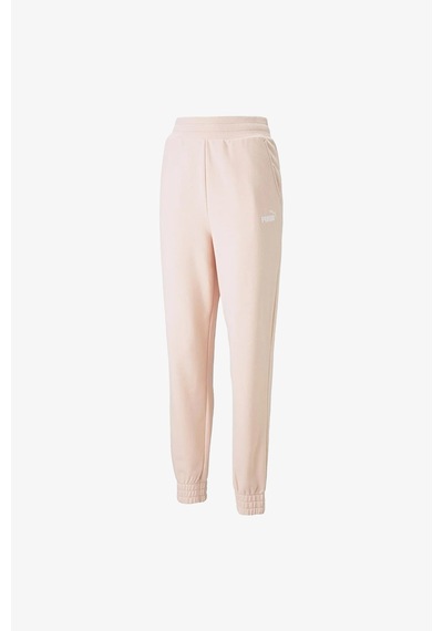 Puma Ess+ Embroidery High-Waist Kadın Pembe Eşofman Altı Çok Renkli