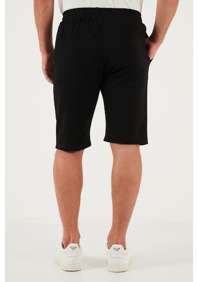 Buratti Pamuklu Regular Fit Normal Bel Belden Bağlamalı Erkek Short 5908021 Siyah