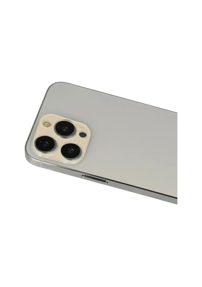 Apple İphone 12 Pro Rainbow Kamera Lens Koruma Cam - Gold