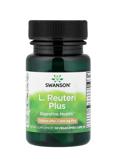 Swanson Vitamins, L. Reuteri Plus, 30 Vegan Embo Caps Ap