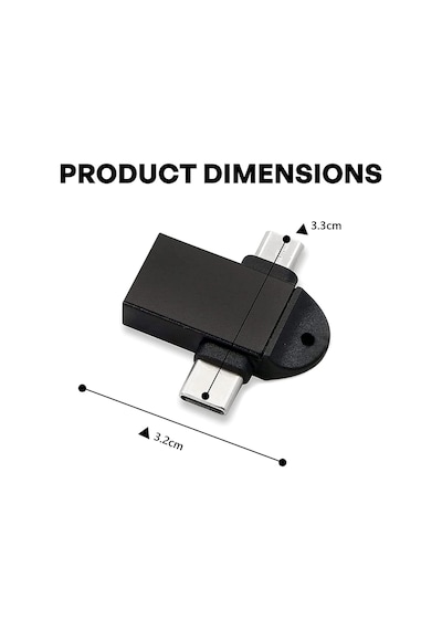Alfais 4965 Micro Usb Type-C Otg Dönüştürücü Çevirici Adaptör 496
