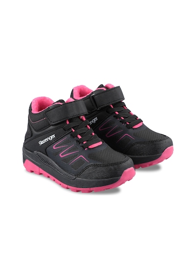 Slazenger KENTON I Çocuk Cırt Cırtlı Siyah - Fuşya Bot