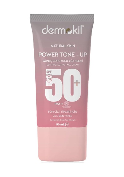 Dermokil Power Tone Up Güneş Koruyucu Yüz Kremi 50 Ml Sku: Smg8690010468130 Açık Bej