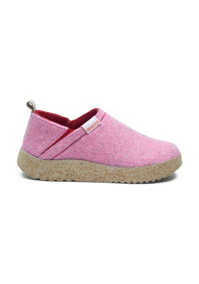 Comfortfusse Lumi-w - Kadın Ortopedik Yün Keçe Ev Ayakkabısı Pembe Yün