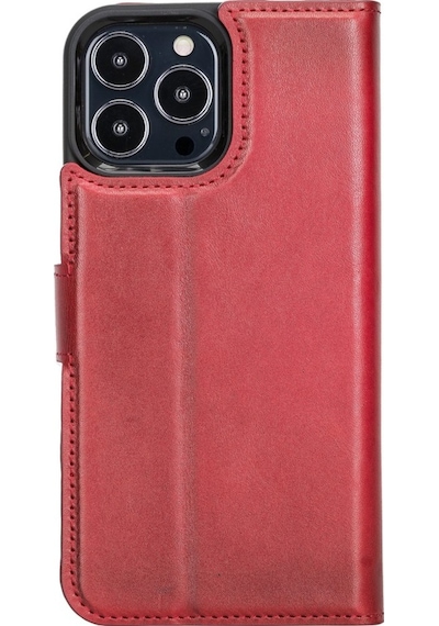 Bouletta Apple Iphone 13 Pro Max Uyumlu Deri Cüzdanlı Kılıf V4Ef