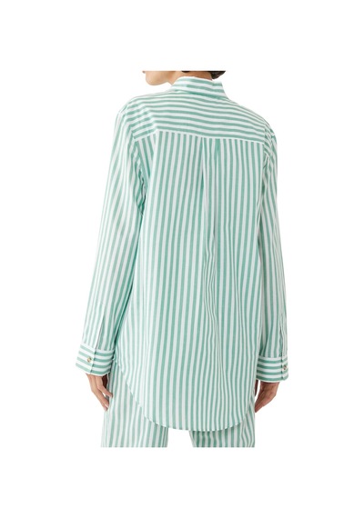 Asceno Şık Pamuklu Pijama Üstü Yeşil
