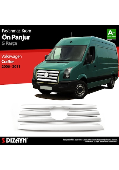 S-Dizayn  Volkswagen Crafter Krom Ön Panjur 5 Prç 2006-2011