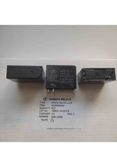 Hfe10-1/9-hst-l2-r 9v 50a 1no 5pın 2 Adet