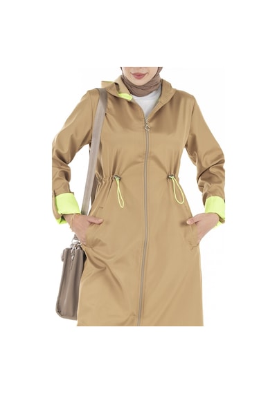 Sevitli Neon Trençkot-camel-2446-camel Camel