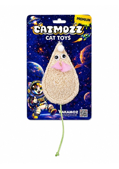 Catmozz Premium Doğal Lifli Fare Oyuncak