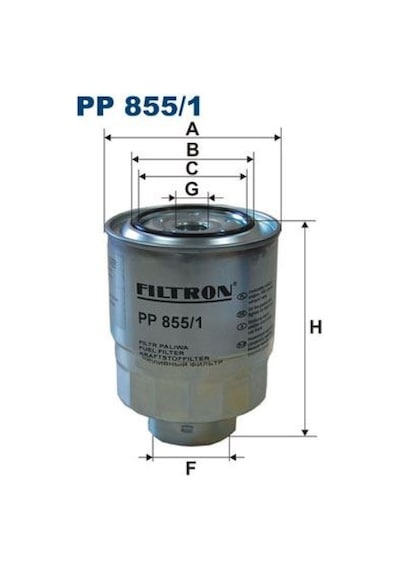 Yakıt - 736 - Filtresi Honda Accord Vıı, Cıvıc Vııı, Cr-v Iı, Cr-v Iıı, Toyota Aurıs, Rav-4 - Dpmıx-hb - Iv
