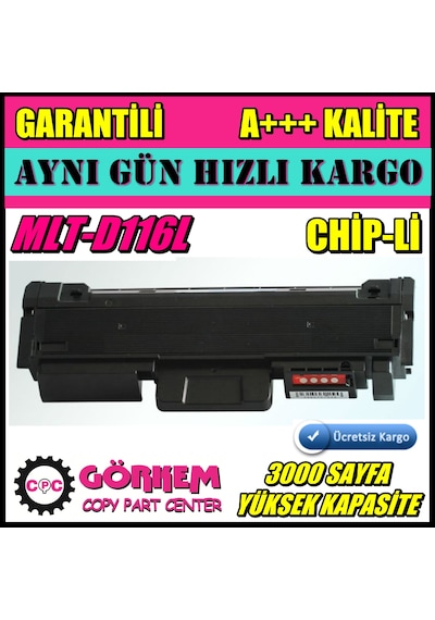 Samsung Mlt-D116S Toner Uyumlu (Mlt-D116L)