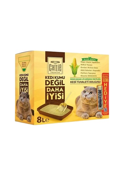 Topaklanan Kedi Mısır Koçanı 8 Lt