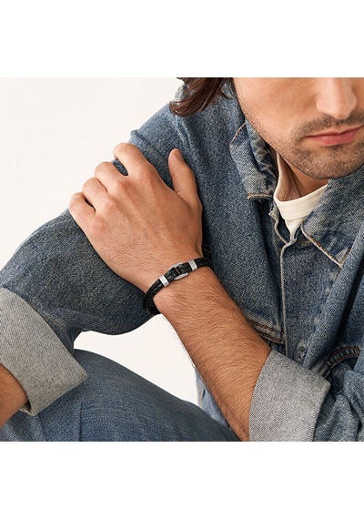 Fossil Jf04202-040 Erkek Bileklik Siyah