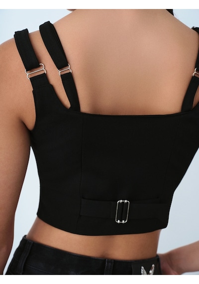 Slim Fit Kadın Büstiyer Siyah