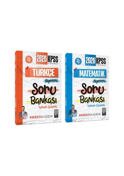 İndeks 2026 Kpss Türkçe Ve Matematik Soru Bankası Seti 2 Kitap
