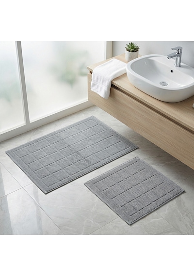Elsim Home Kareli Paspas Seti Gri