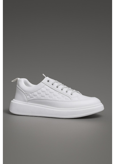 Günlük Erkek Spor Ayakkabı Bağcıklı Dikiş Detaylı Hafif Kalın Yüksek Taban Sneaker 418 Beyaz Günlük Erkek Spor Ayakkabı Bağcıklı Dikiş Detaylı Hafif Kalın Yüksek Taban Sneaker 418 Beyaz