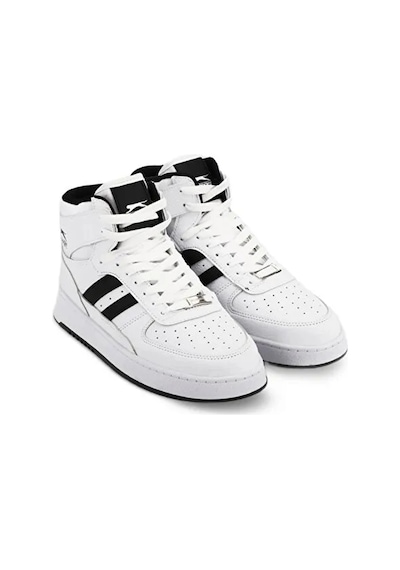 In Step Daphine High Erkek Beyaz Siyah Spor Ayakkabı Beyaz - Siyah