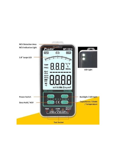 Proskit Mt-1510 Akıllı Dijital Multimetre