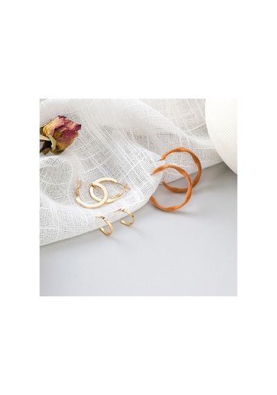 So-much Kadın 3'lü Halka Küpe Seti-1 Gold Oval - 225994667 Gold Oval - 225994667 Gold Oval