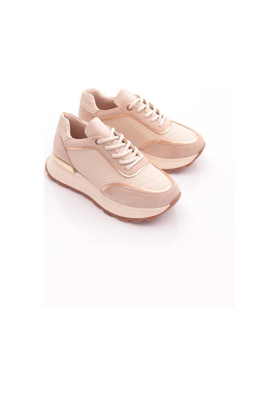 Dgn 81185 Kadin Sneaker Ayakkabi Bej