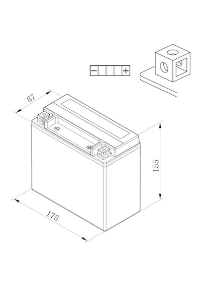 Bosch 12 Volt 18 Ah Ytx20l-bs Agm Akü