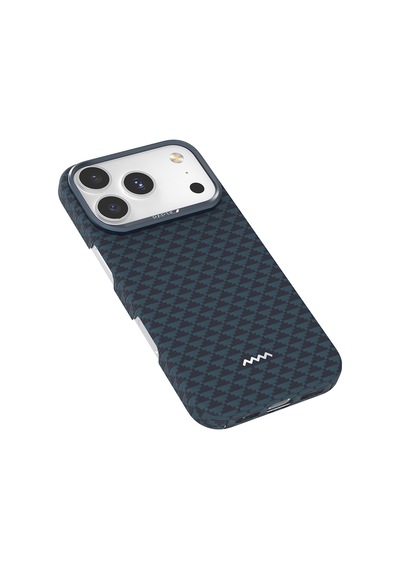 Apple Uyumlu iPhone 17 Pro Max Kılıf M-safe Şarj Özellikli Raptic Aramid Skin Origin Serisi Kapak Lacivert