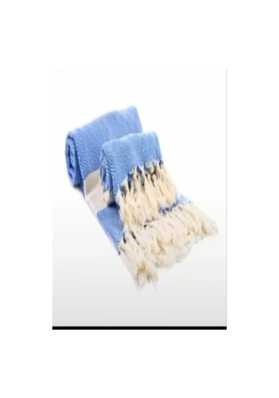 Elmas Desenli , 100 X 180 Mikrofiber Teknoloji İle Çabuk Kurur Peştemal Mavi Beyaz Çok Renkli