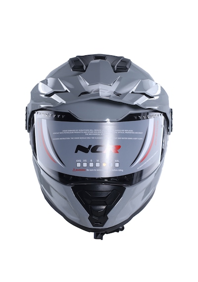 Ncr X-Cross Çene Açılır Ece-22.06 Kask Açık Nardo Gri