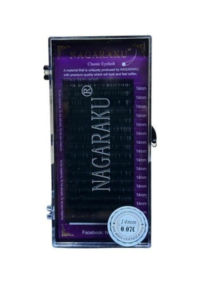 Nagaraku İpek Kirpik 14mm 0.07c Wd001