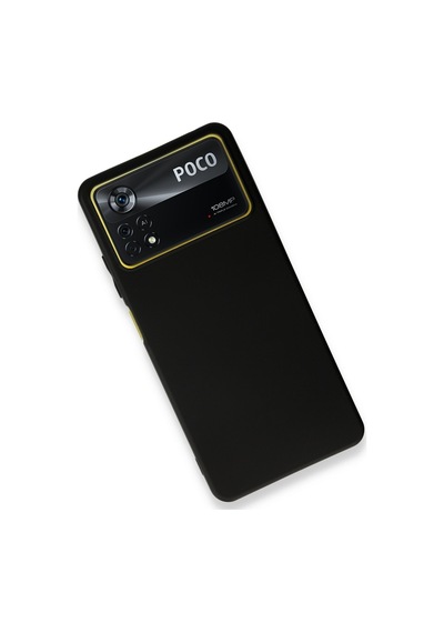 Xiaomi Poco X4 Pro 5g Kılıf Siyah Renk First Yumuşak Esnek Silikon Kapak Siyah