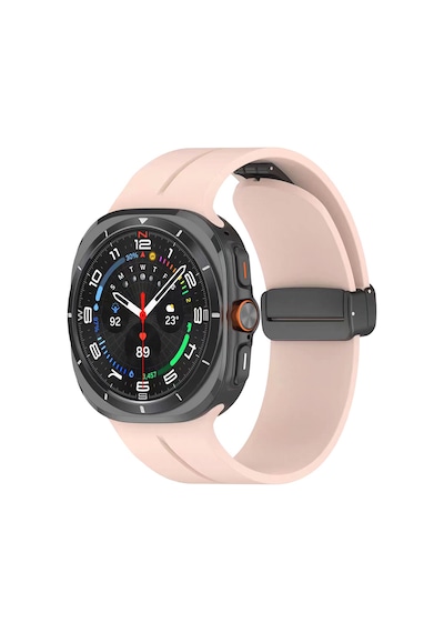Galaxy Uyumlu Watch 8 40mm Krd-84 22mm Silikon Kordon - Pembe