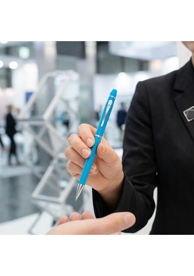 Bk Kurumsal Promosyon 1022 Metal Turkuaz Touchpen Kalem 10 Adet Lazer Baskılı Logolu Tükenmez Kalem