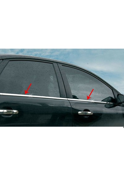 Ford C-Max Krom Cam Çıtası Tk 2004-2010 4Prç Paslanmaz Çelik N11.4236