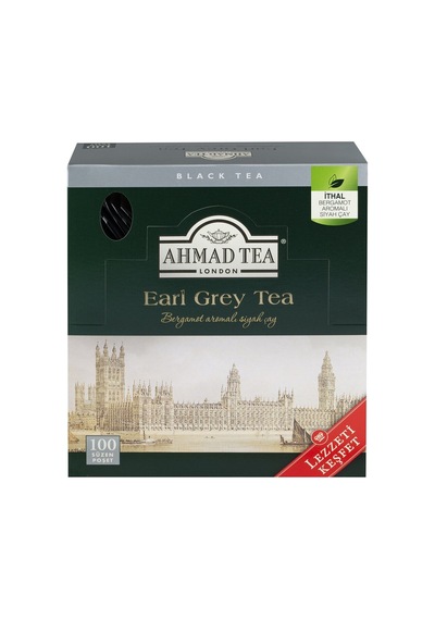 Ahmad Tea Earl Grey Bardak Poşet Çay 100'lü 200 G - 4 Adet Tarı