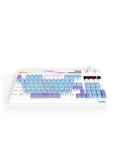Spectrum K1 Çift Lcd Ekran - Ses Kontrolcülü - Membran 94 Tuş - Spectrum Rgb Gaming Klavye