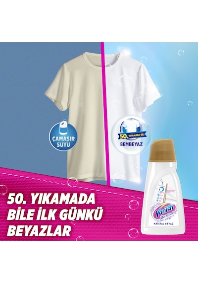 Vanish Oxi Action Kristal Beyaz Deterjan ve Leke Çıkarıcı Sıvı 2000ml